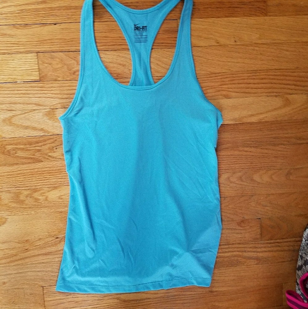 Nike Baby Blue Dri Fit Racerback Tank Top